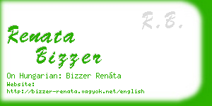 renata bizzer business card